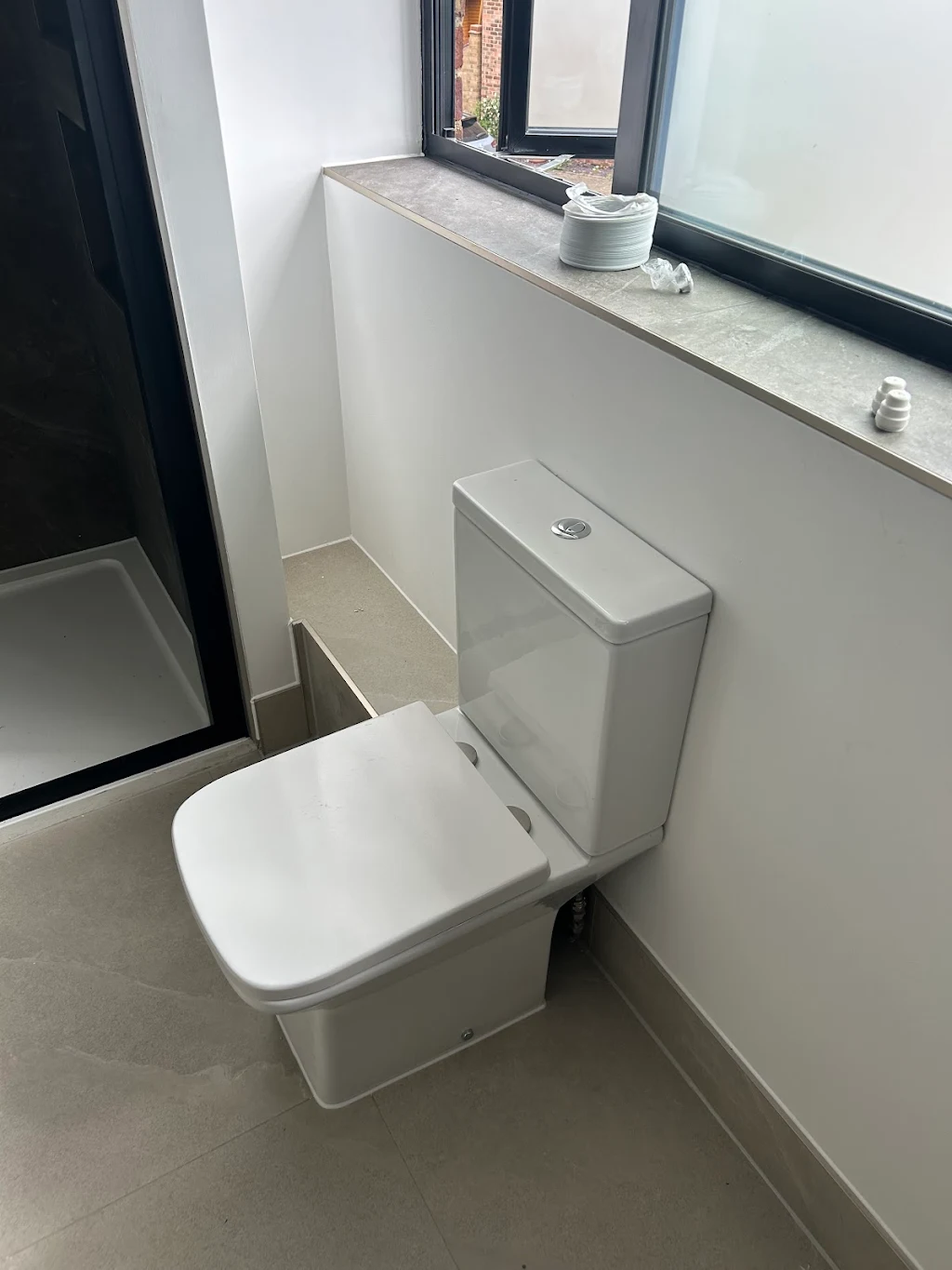 Bathroom renovation finish