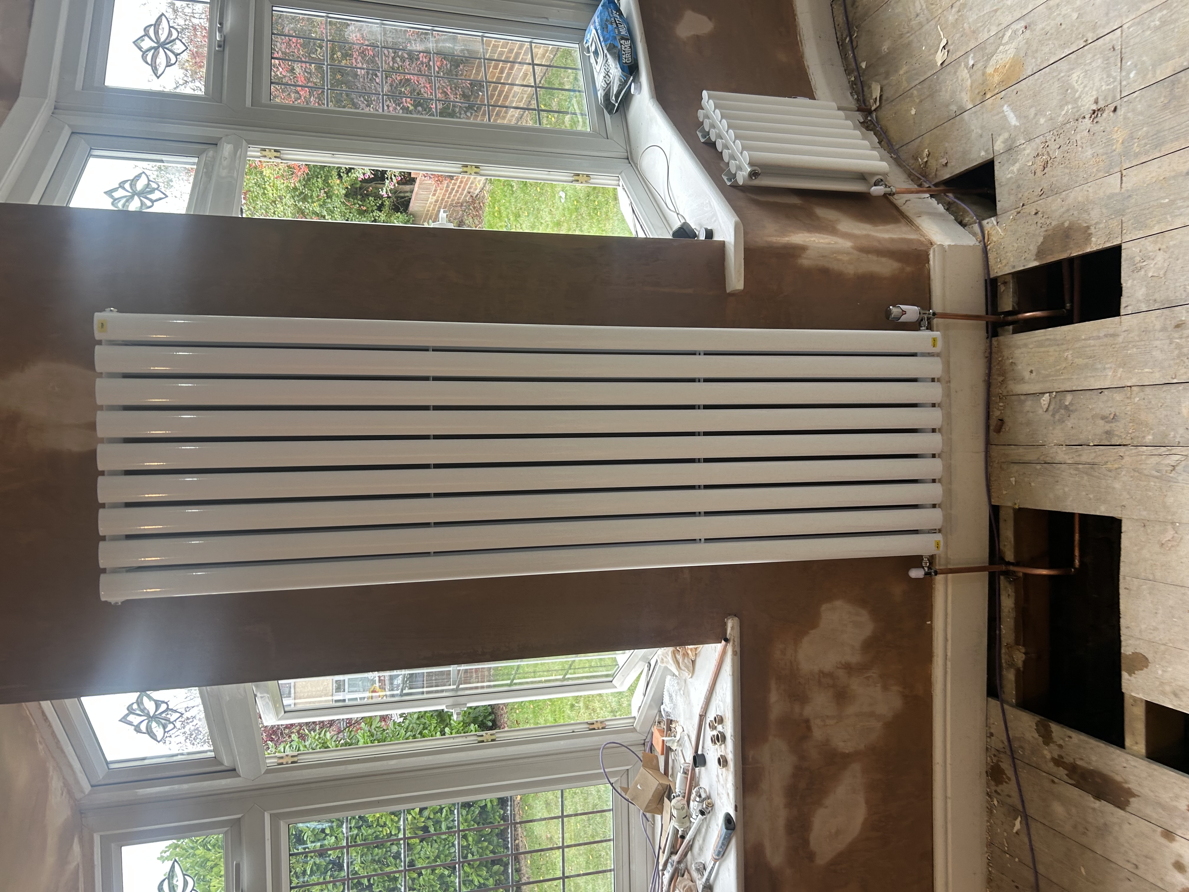 Central heating pipework