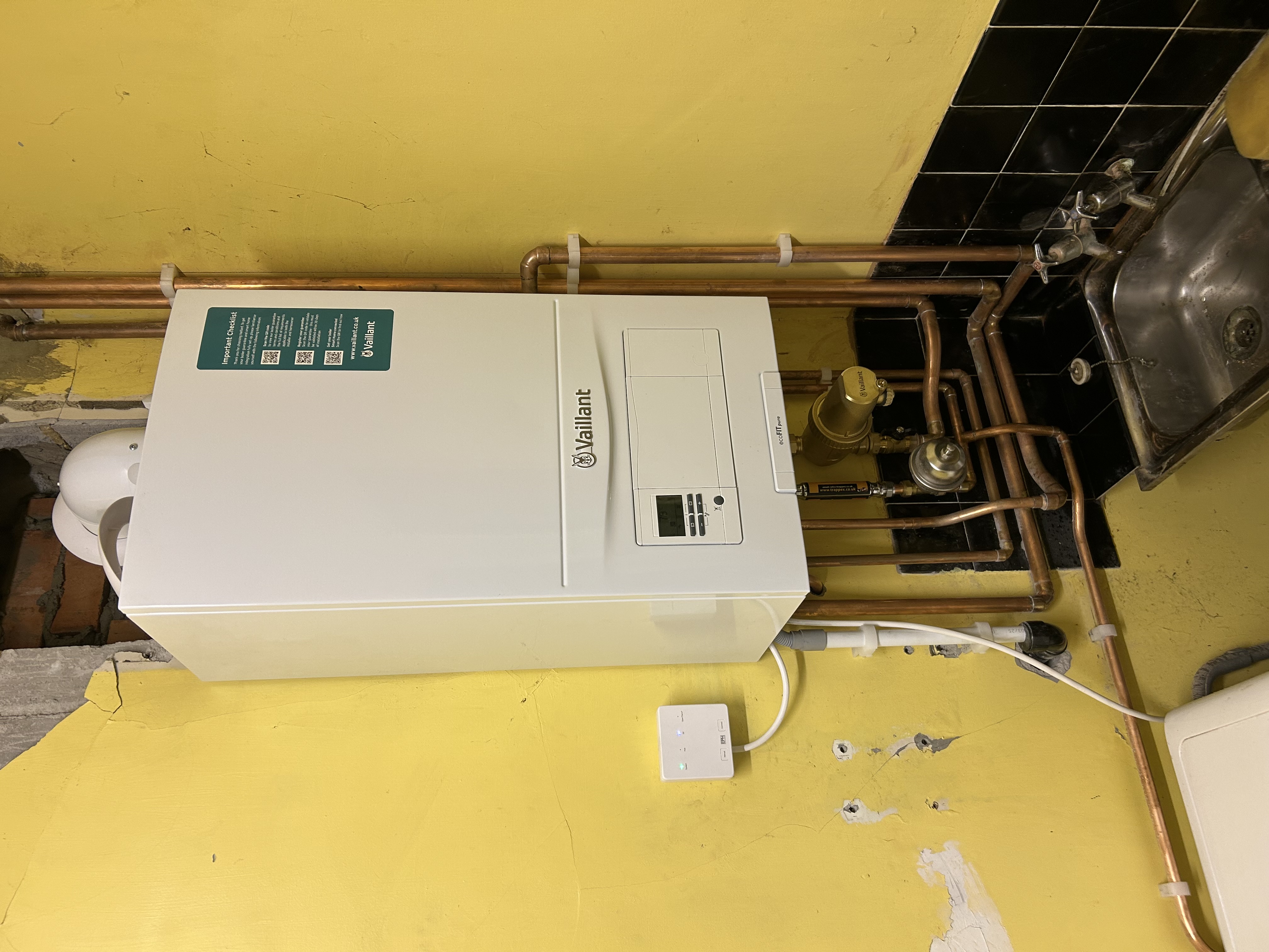 Completed boiler install by AJL